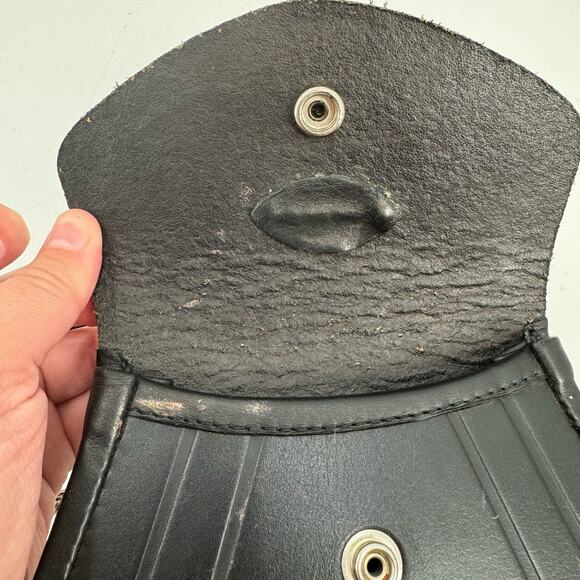 L & M Highlander black leather Sporran Belt Bag - Picture 15 of 16